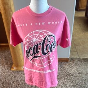 Coca Cola Pink Graphic Short Sleeve T-Shirt